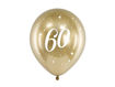 Picture of LATEX BALLOONS 60TH BIRTHDAY CHROME GOLD 12 INCH - 6 PACK